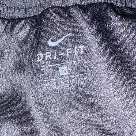 Nike Women's Black Athletic Shorts with White Trim Dri-Fit - Picture 3 of 3